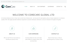 Tablet Screenshot of corecareglobal.com